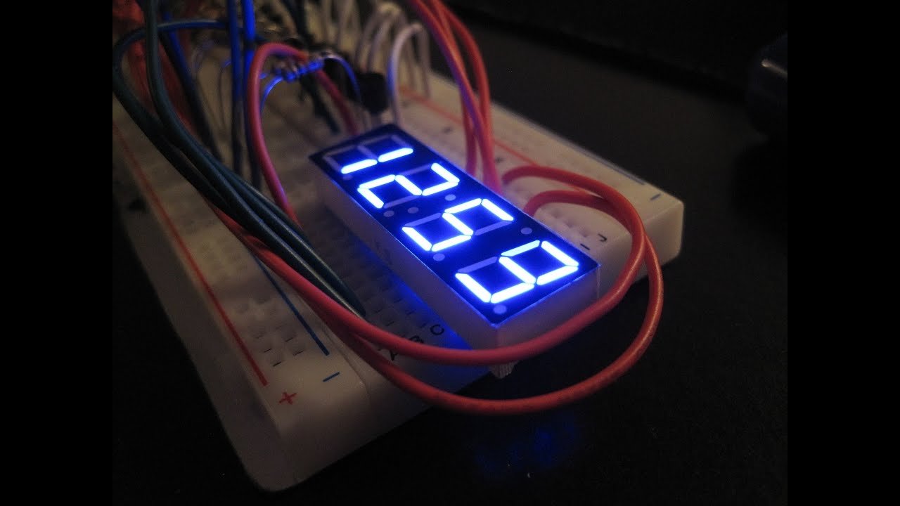 7-сегментный дисплей, мультиплексирующий Arduino с CODE