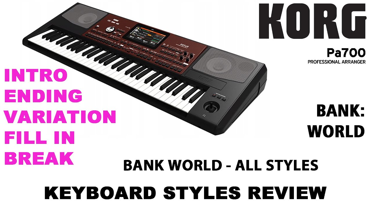 KORG PA700 STYLE - WORLD - ALL STYLES
