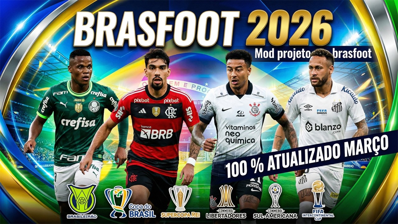 BRASFOOT 2026 MARÇO - BRASILEIRÃO SÉRIE A, B e C 100% Atualizado #brasfoot #brasfoot2026