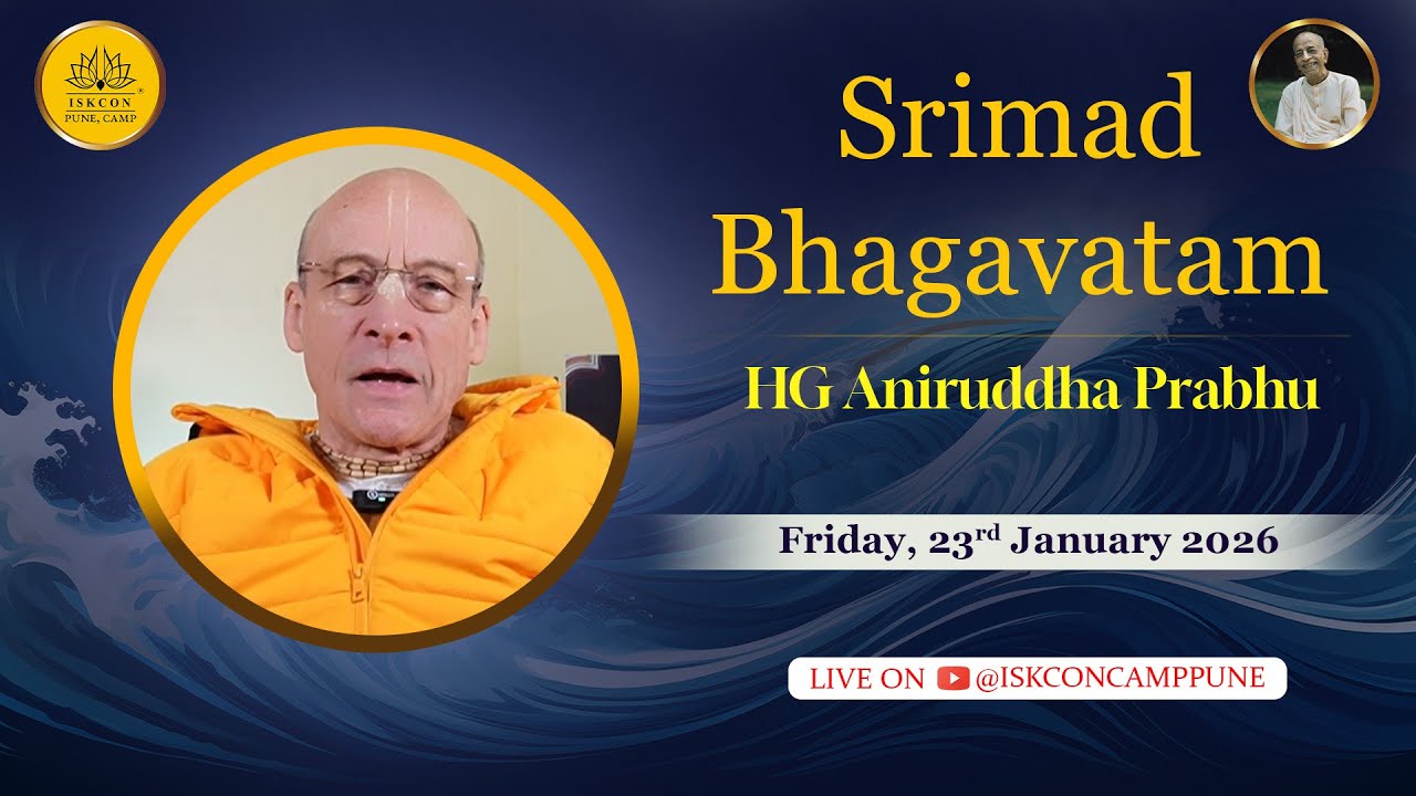 Srimad Bhagavatam | HG Aniruddha Prabhu | 23 Jan 2025 | @ISKCONCAMPPUNE