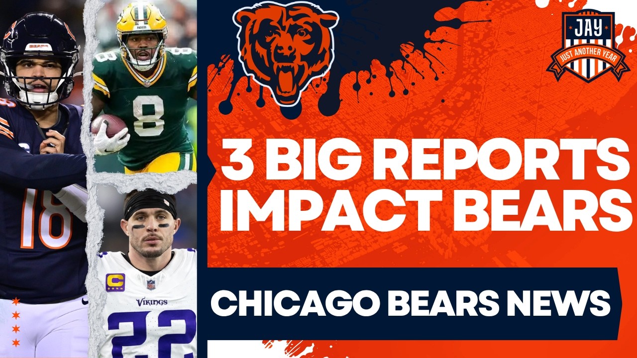 3 ВАЖНЫХ ОТЧЕТА, влияющих на Chicago Bears: Джош Джейкобс, Харрисон Смит и Калеб Уильямс
