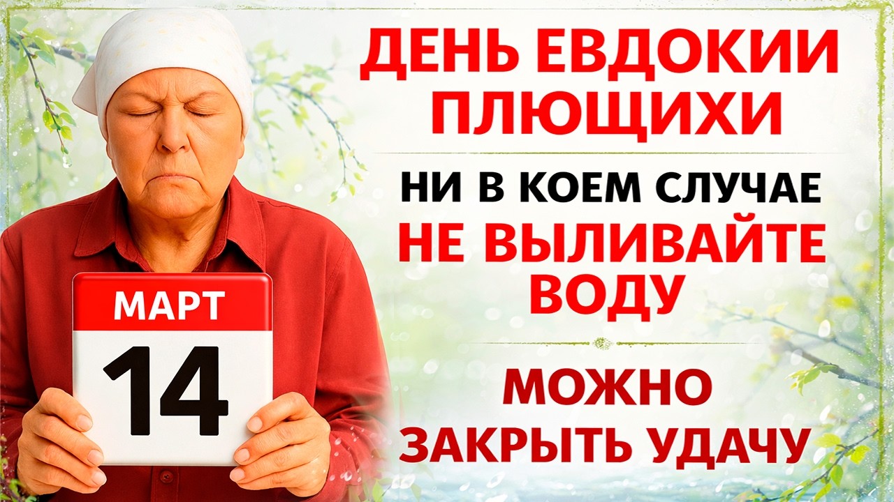 14 марта День Евдокии. Что нельзя делать сегодня по народным приметам запреты дня