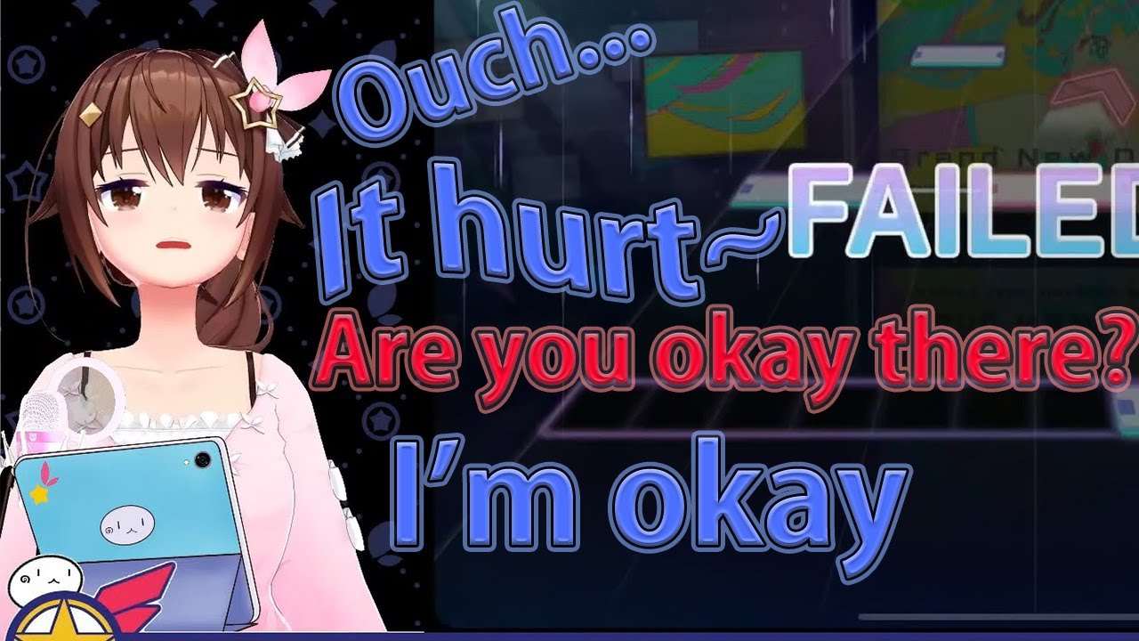 [ Hololive ] Sora accidentally kicked her own desk, but ended up making cute noises [ Eng Sub ]