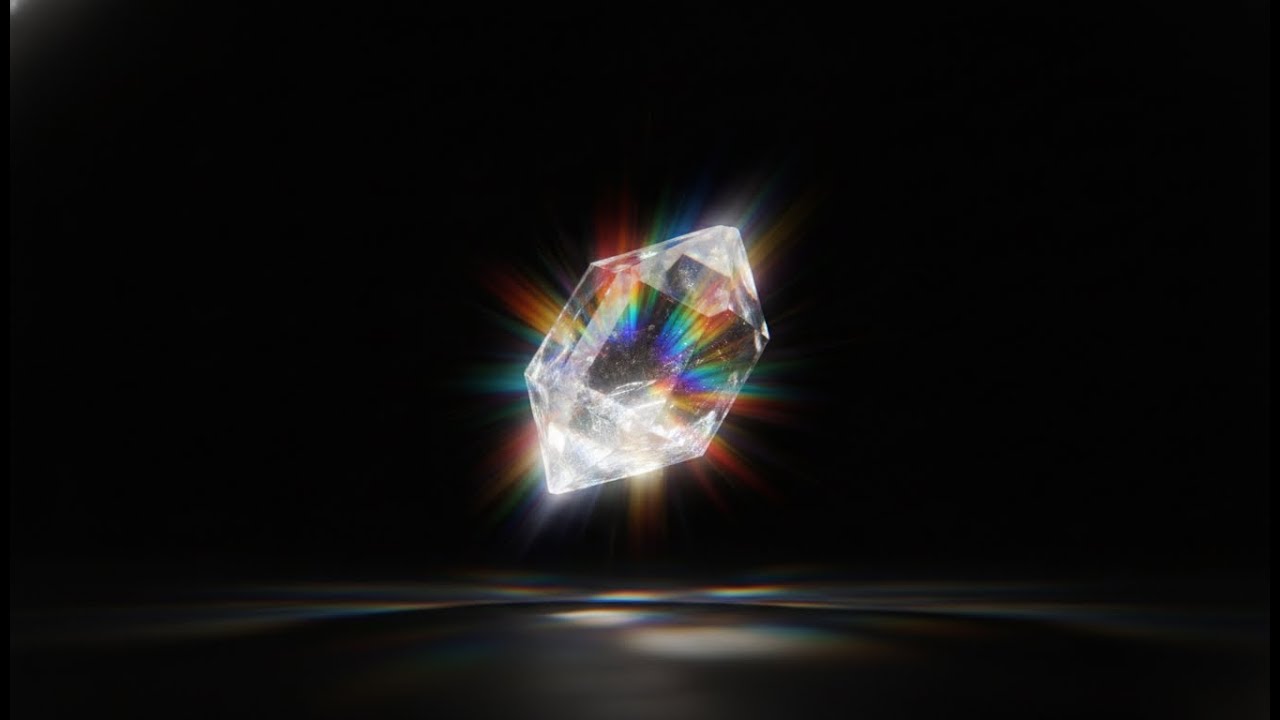 Deep Relaxation & Peaceful Sleep - Floating Healing Quartz Crystals - 4K Ambient Visuals