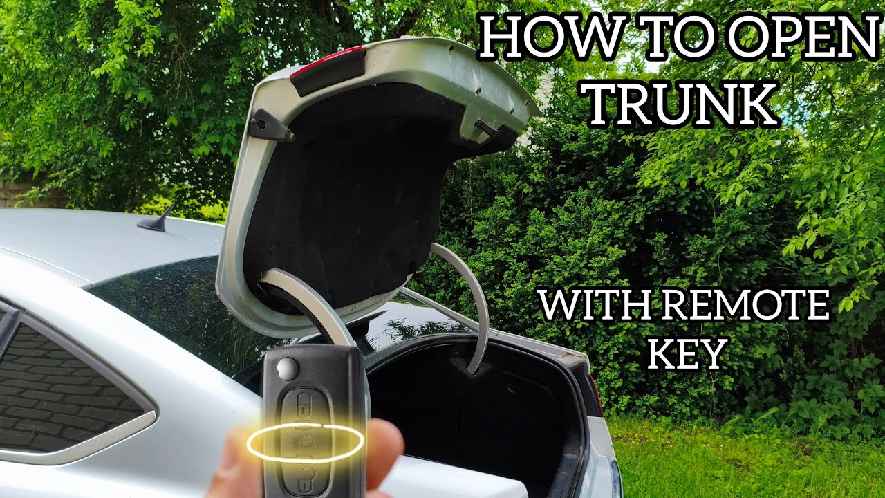 Citroen C5 X7 How to open trunk with remote key