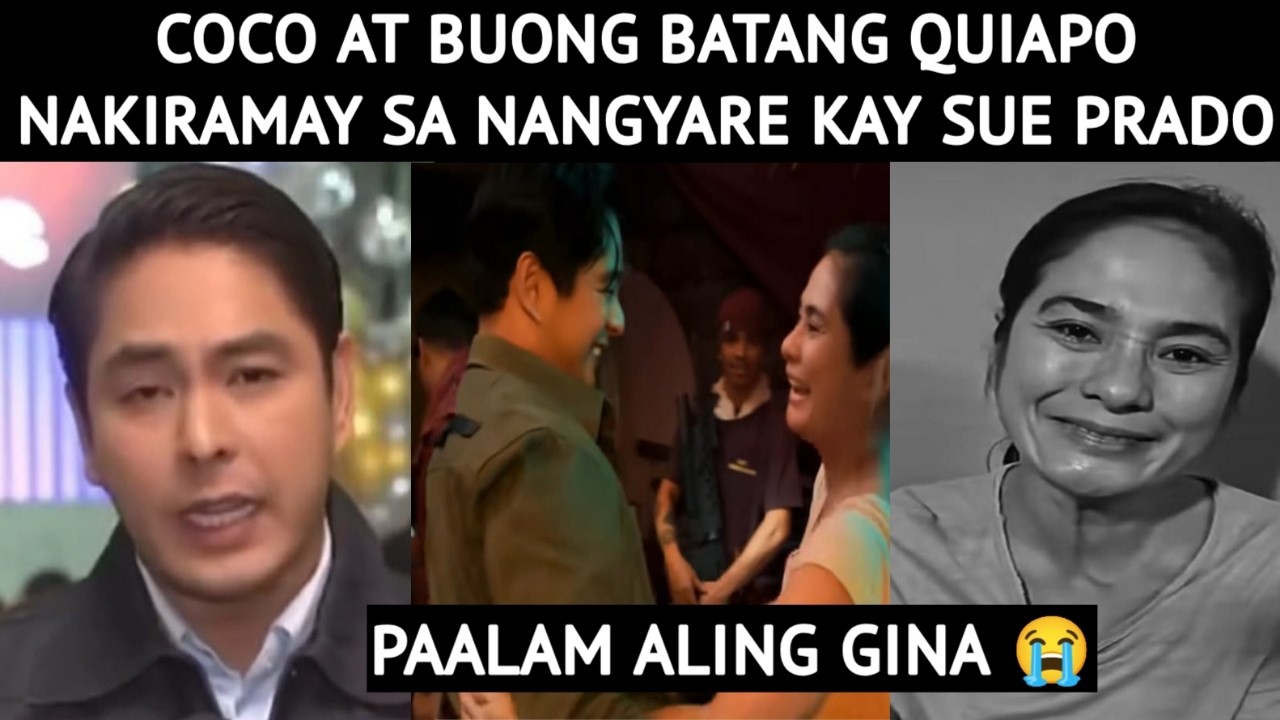 COCO MARTIN AT BUONG BATANG QUIAPO STAFF NAKIRAMAY SA NANGYARE KAY SUE PRADO | REST IN PEACE