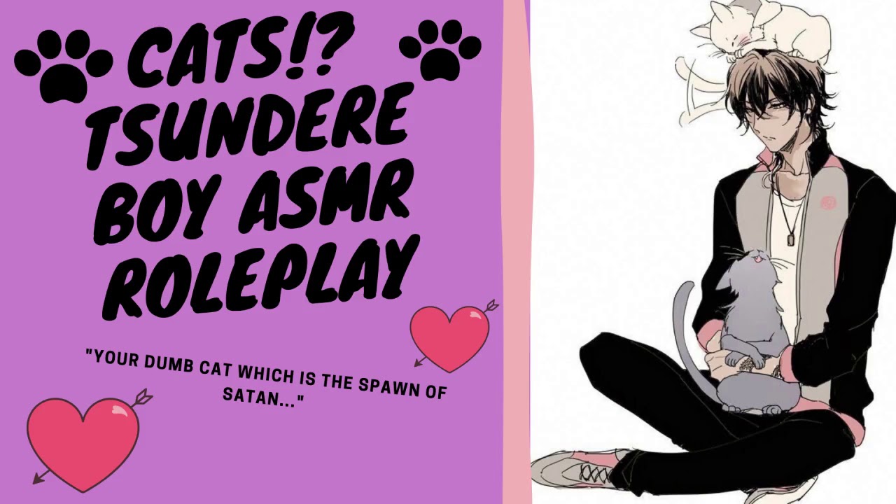 (CATS!?) Tsundere Boy [ASMR Roleplay] (M4A)