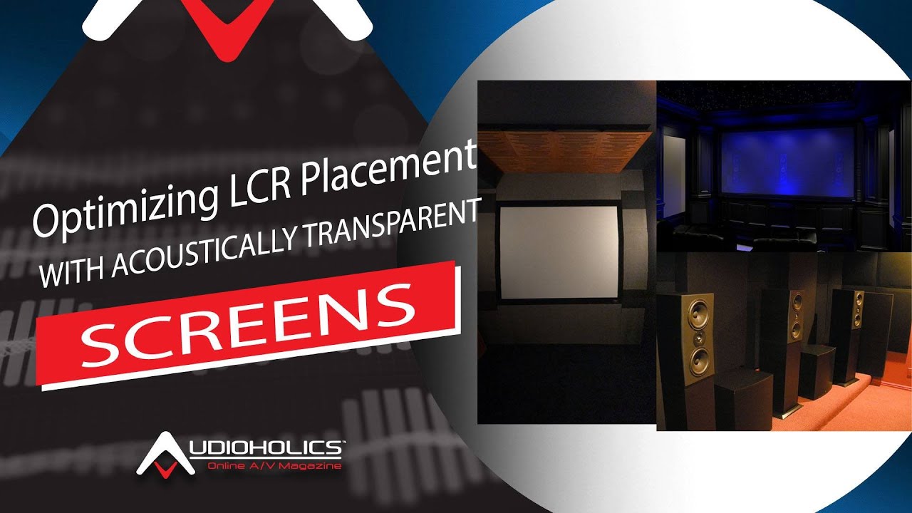 Optimizing LCR Speaker Placement with Acoustically Transparent Screens