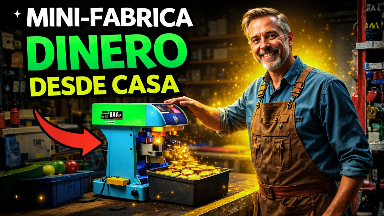 10 M&aacute;quinas Rentables para MINI F&Aacute;BRICA Negocio desde Casa para Ganar Dinero F&aacute;cil