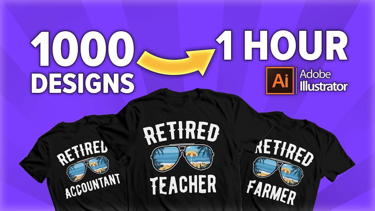Create 1000 Scalable Designs in 1 Hour using Adobe Illustrator