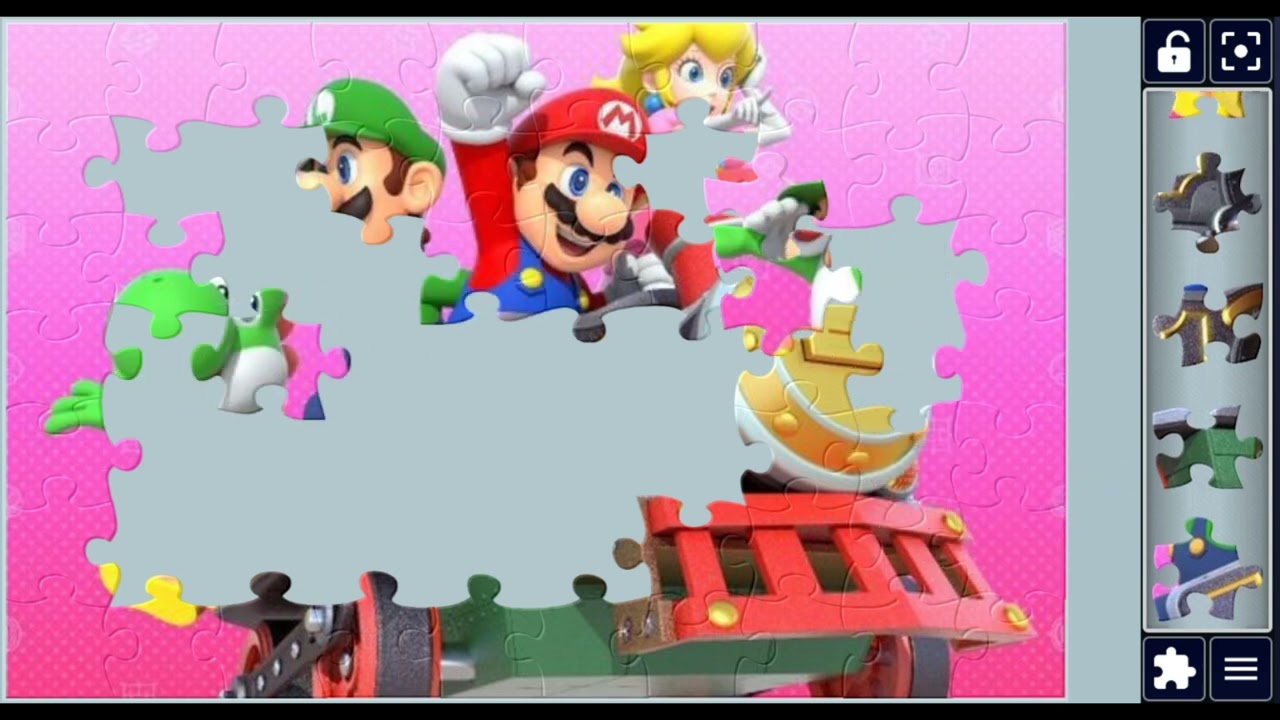 Mario & friends on the Super Train 🚂#Mario #SuperMario #Train 🚆 #Gaming 🎮@puzzlemaster1034 
