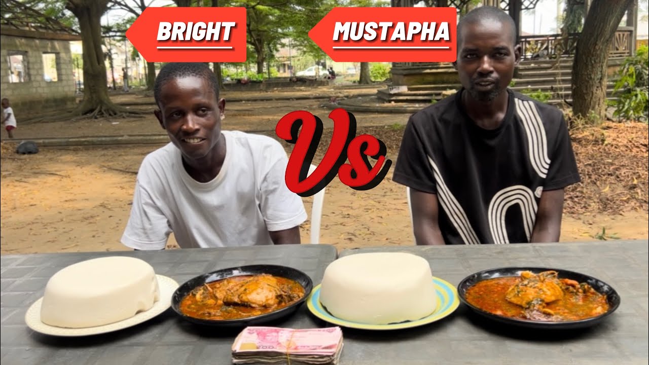 EATING COMPETITION FIRST PERSON TO FINISH OGBONO SOUP AND FUFU WIN 100,000