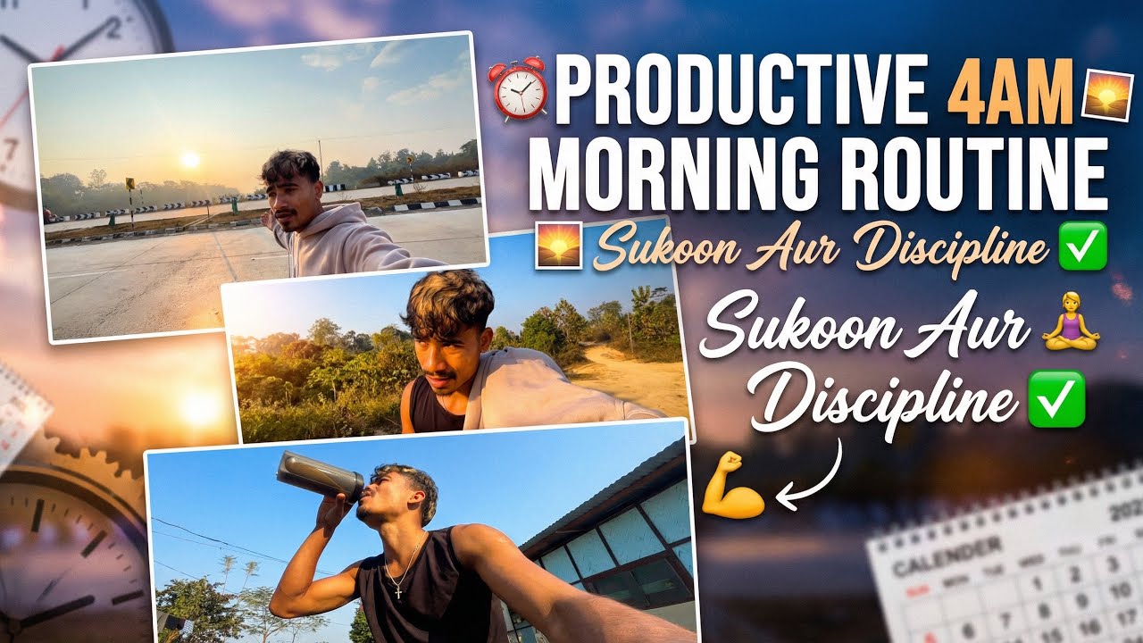  "4AM Morning Routine: Sabse mushkil kaam?" 🤷‍♂️|| vlog #18