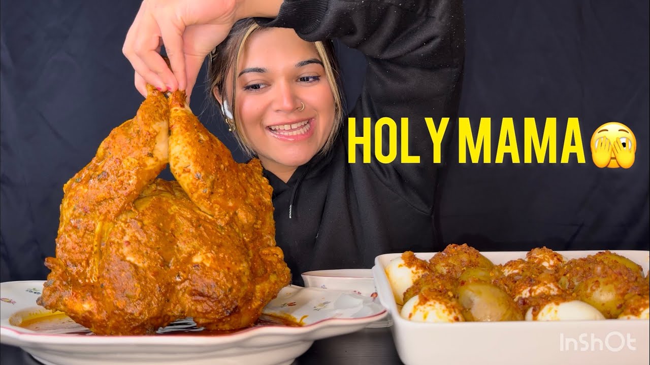 Can I eat a whole chicken⁉️mukbang❗️