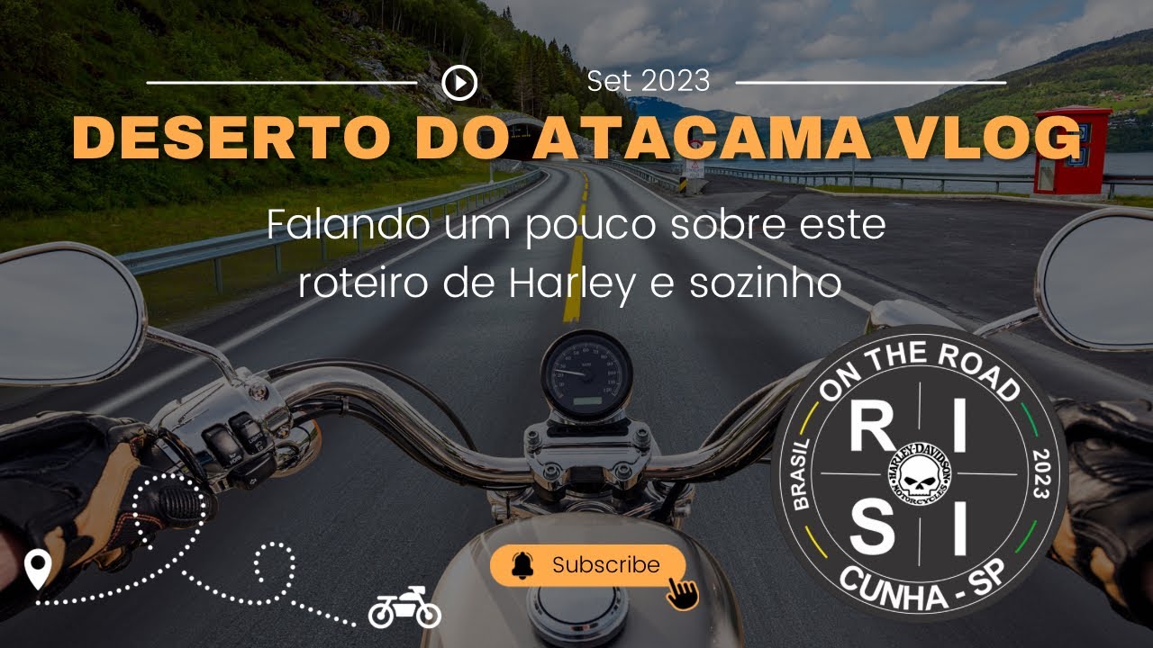 Sim.. ✌️Eu vou sozinho de moto para o Atacama!! Harley-Vlog