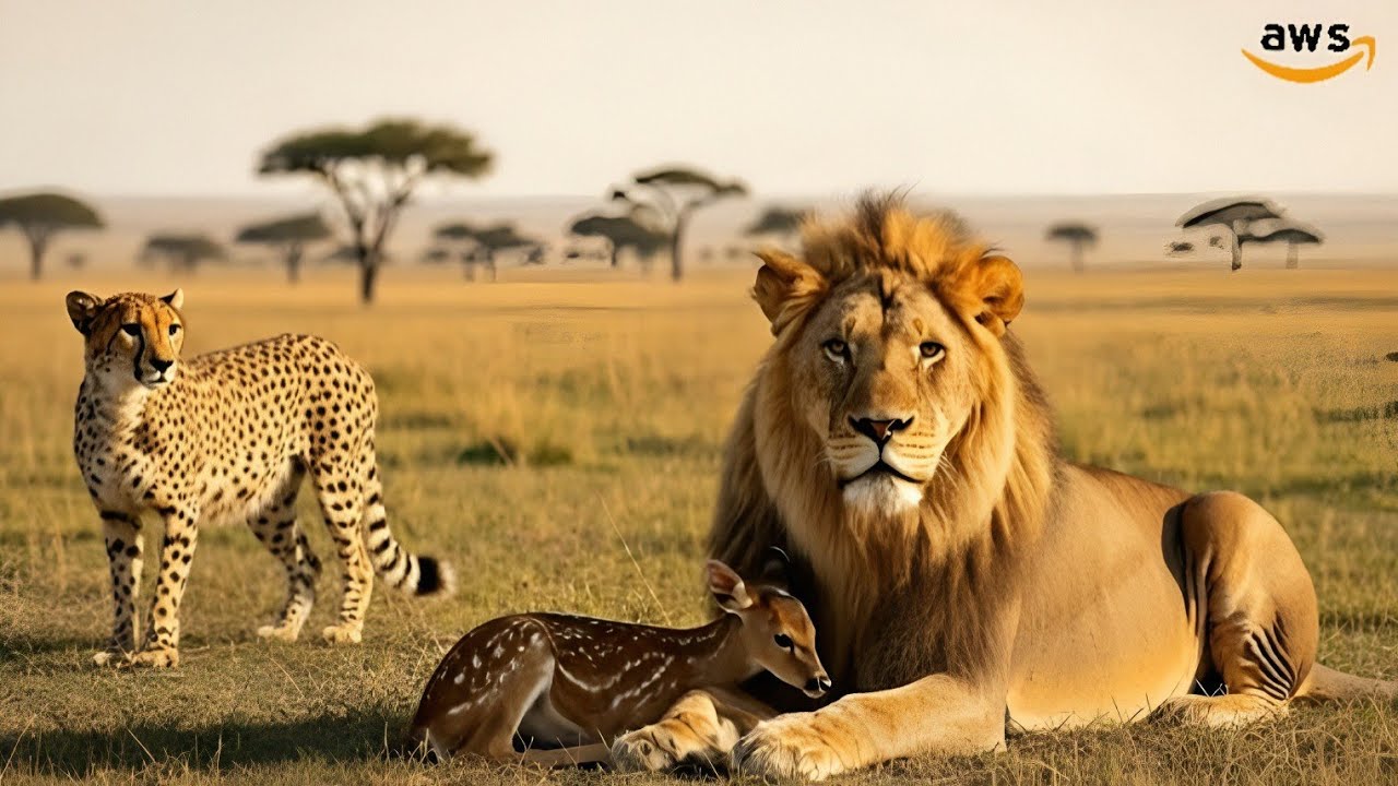 African Sawana | The Day a Lion Saved a Baby Deer | True Wildlife Story | Wildlife Documentary 