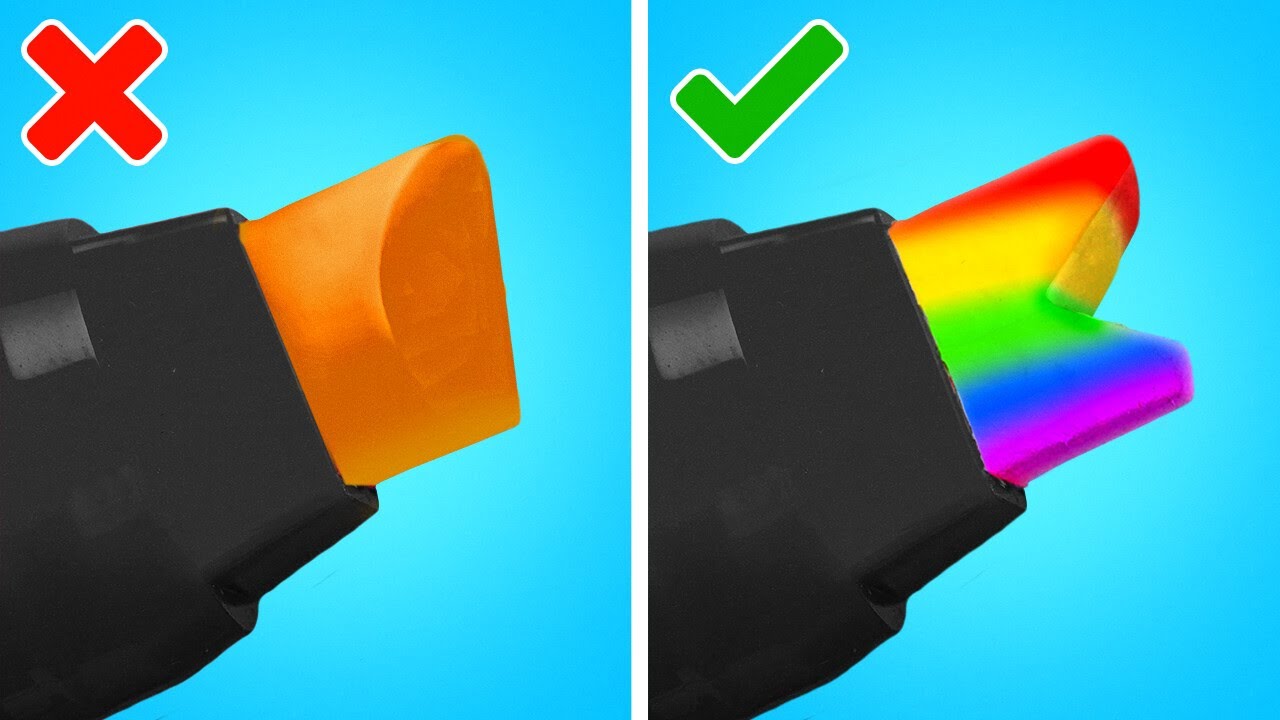 Einfache Ideen zum Zeichnen, die jeder machen kann. Coole Malerei Tricks und Zeichnung Hacks