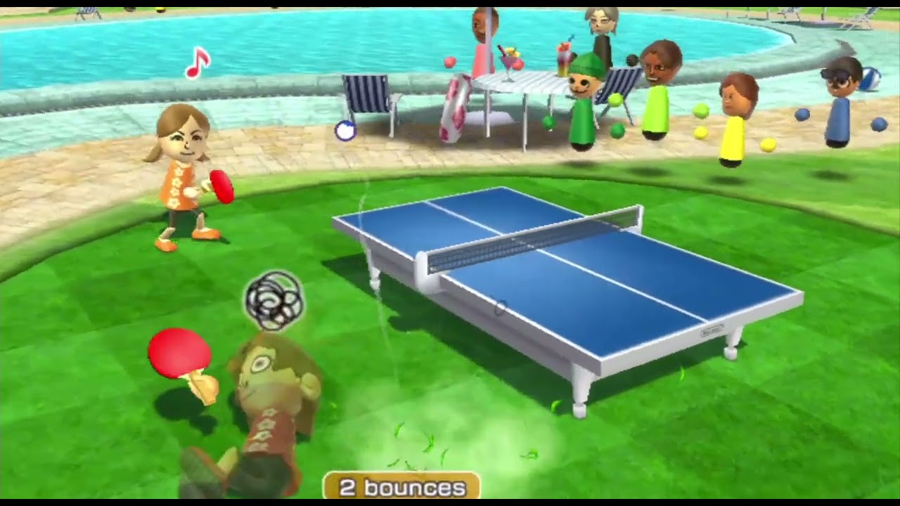 Wii Sports Resort Table Tennis Match - Blue Team vs. Lucía (Ft. Lucky Retriever)