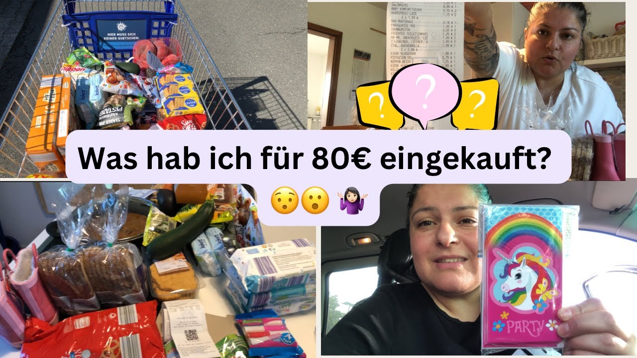 Was hab ich für 80€ eingekauft???| Einkaufen für 5 köpfige Familie | Haul | Alltag | family Vlog