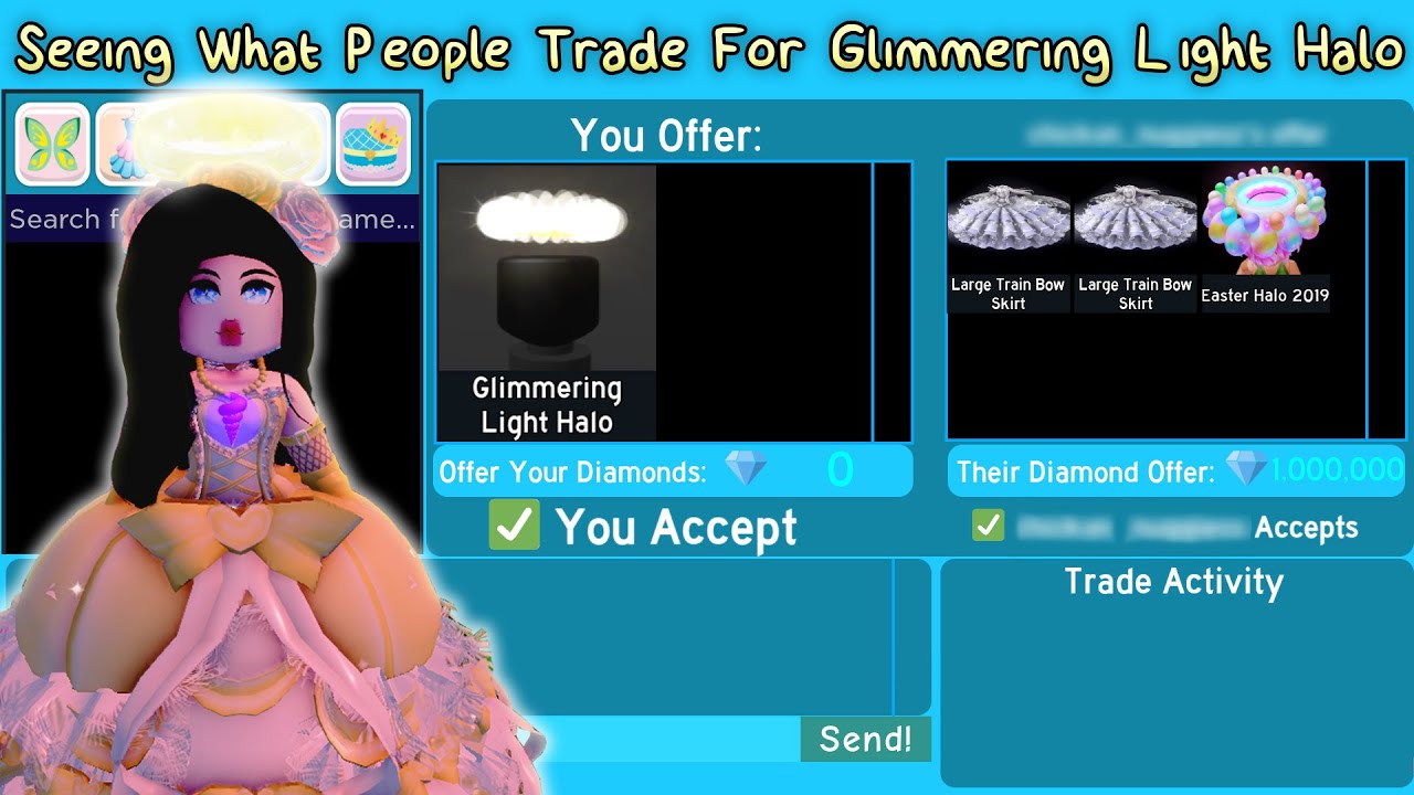 Seeing What People Trade For Glimmering Light Halo (Royale High Trading)