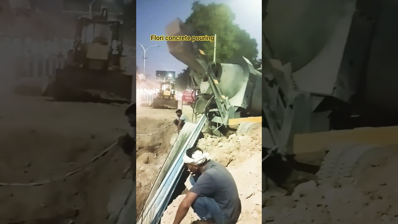 manhole side wall concrete pouring with flori #flori #concretecasting