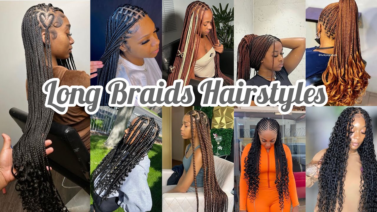 ‼️New & Latest Long Braids Hairstyles For All Beautiful Ladies🔥2025 Cute Styles🥰