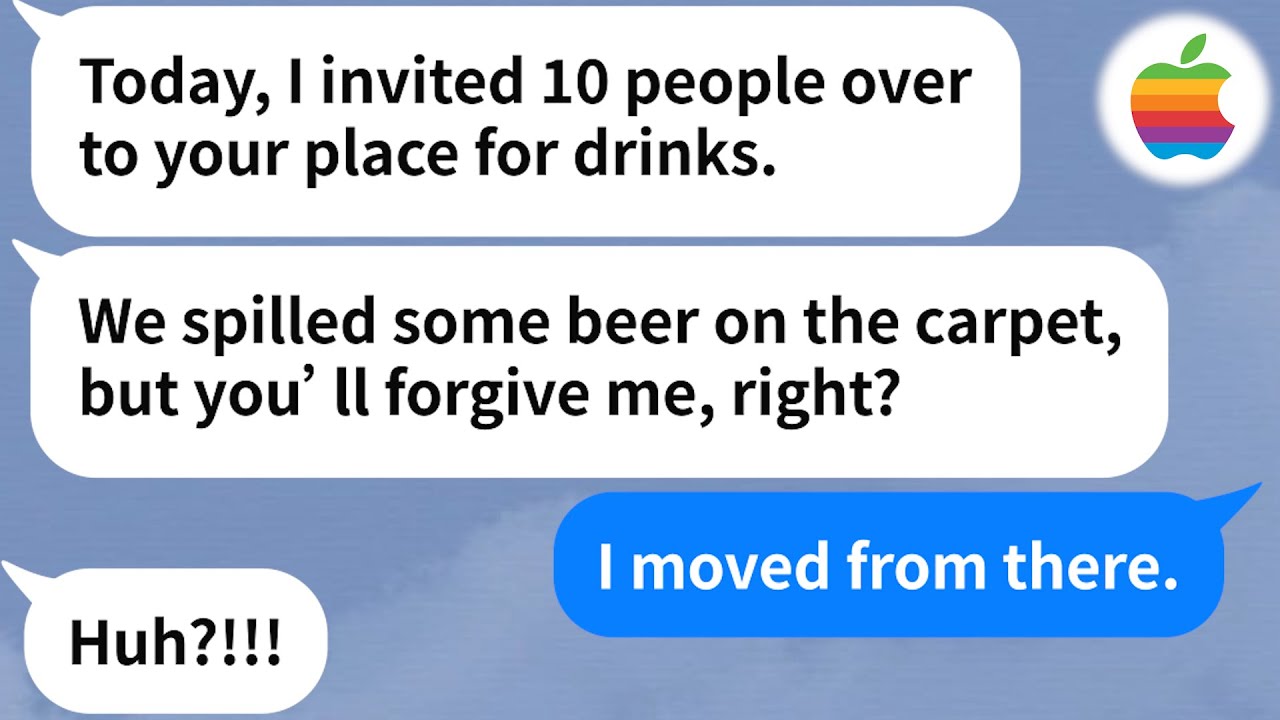 【Apple】Spoiled idiot brat sister in law comes to my house uninvited with 10 of her friends to party