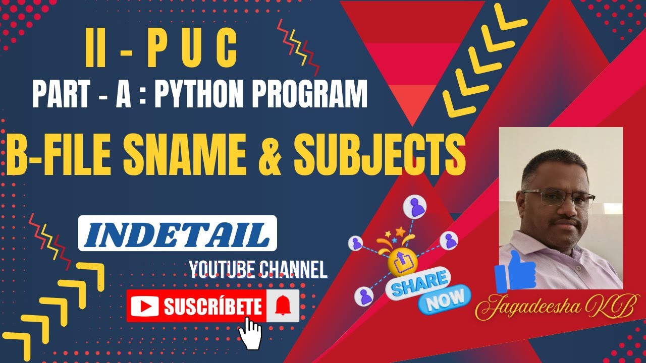 2-PUC BINARY FILE STUDENT NAME AND SUBJECTS