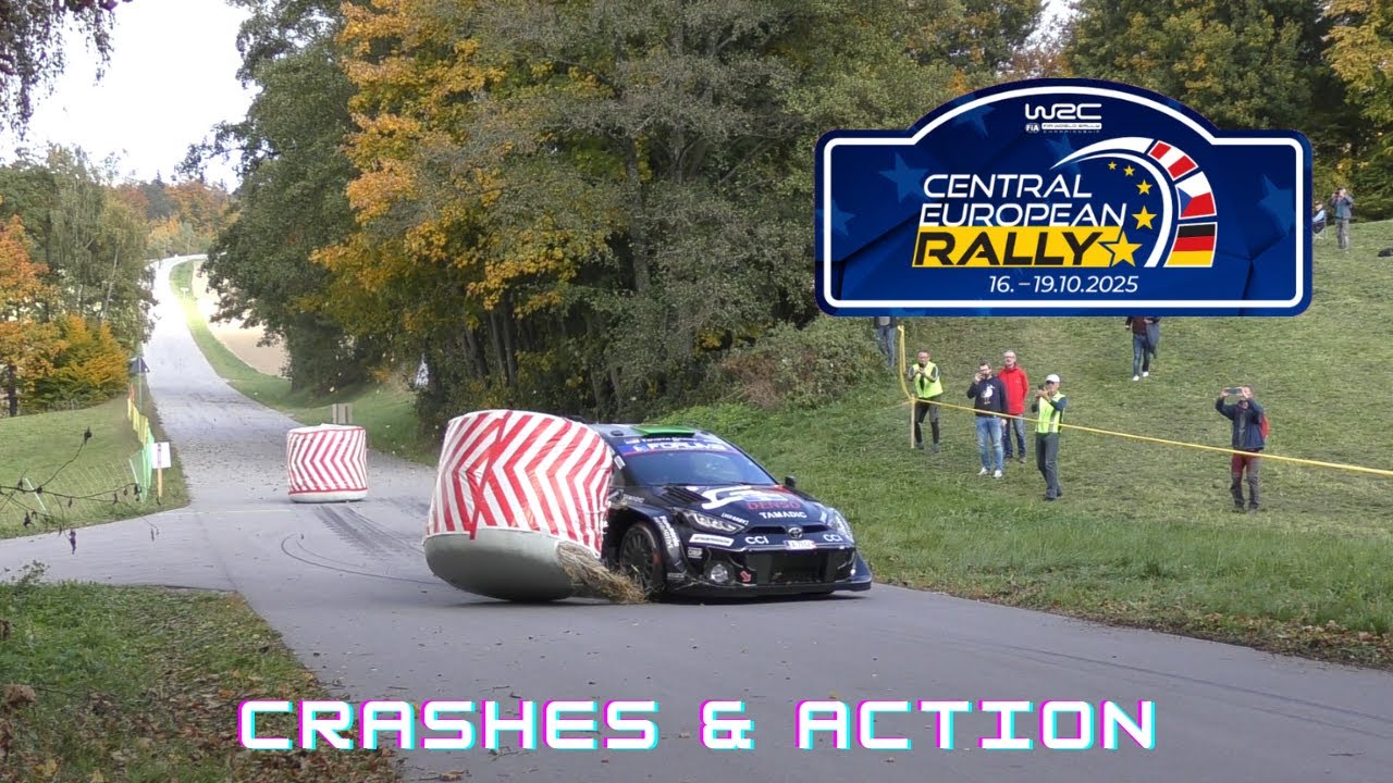 WRC Central European Rally 2025 | CRASHES & ACTION