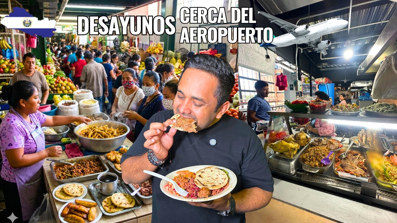 a 20 minutos del Aeropuerto DELICIOSOS DESAYUNOS en el mercado de Zacatecoluca 