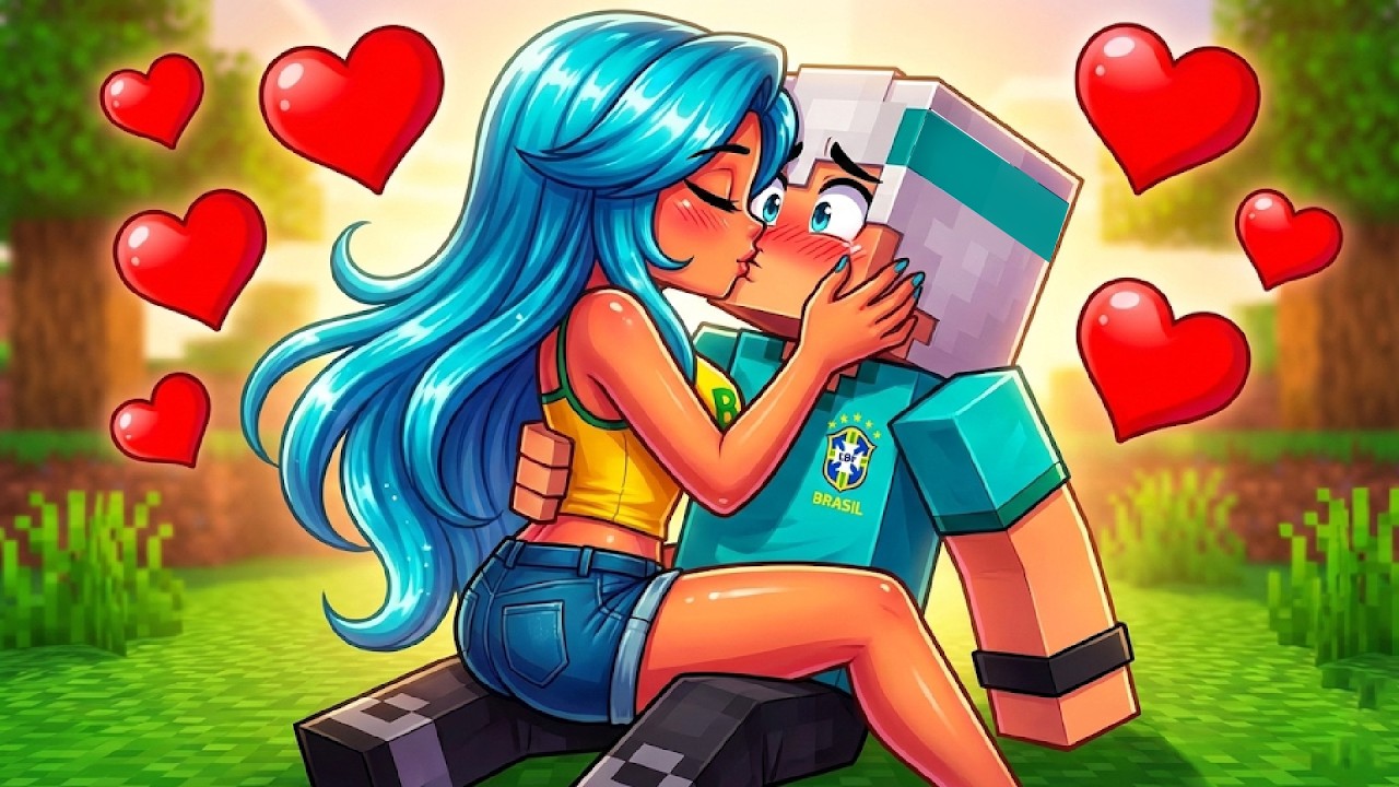 A GAROTA BRASILEIRA ME BEIJOU no Minecraft