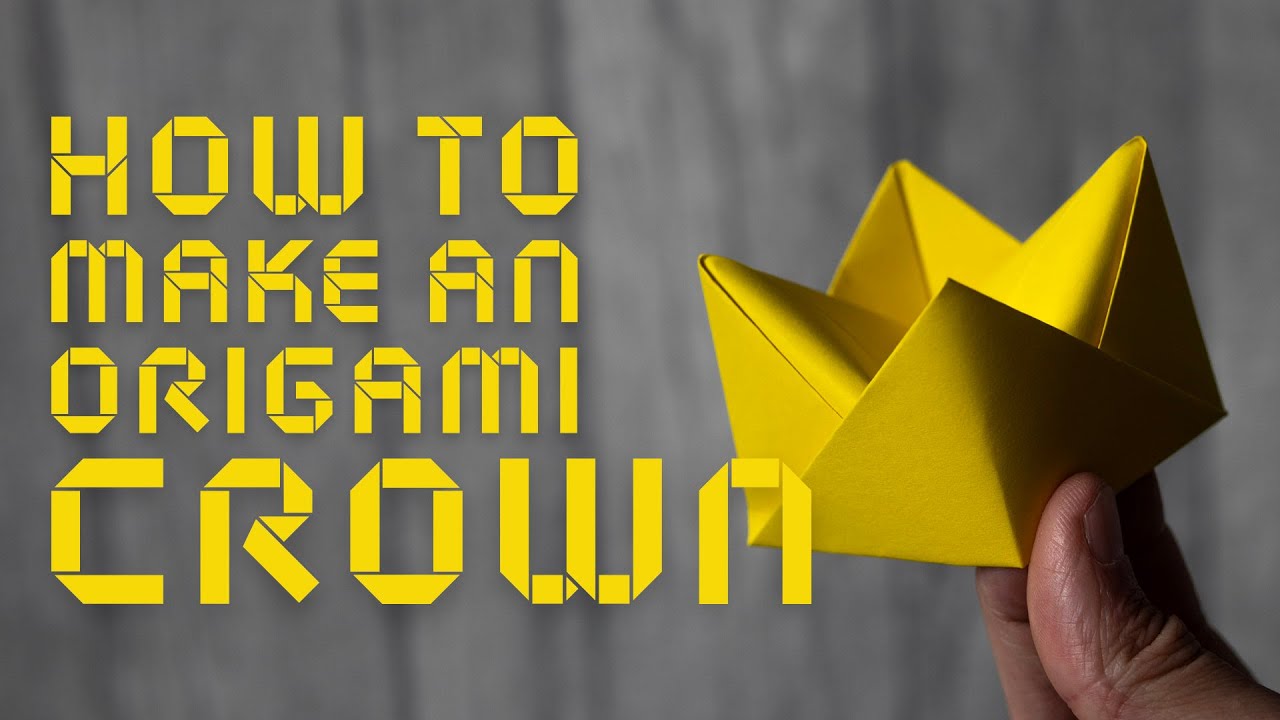 How to make an origami crown (step by step instructions).