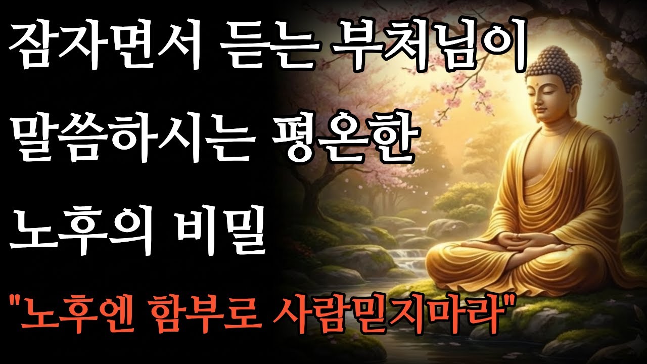 노후에 절대 사람 믿지 마라, 자식에게 다 주면 지옥이 온다 마음의 짐을 내려놓는 부처님의 가르침ㅣ불교 오디오북ㅣ