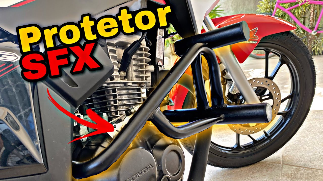 PROTETOR DE MOTOR STUNT SFX PARTS PARA TITAN 160 *como instalar passo a passo em casa