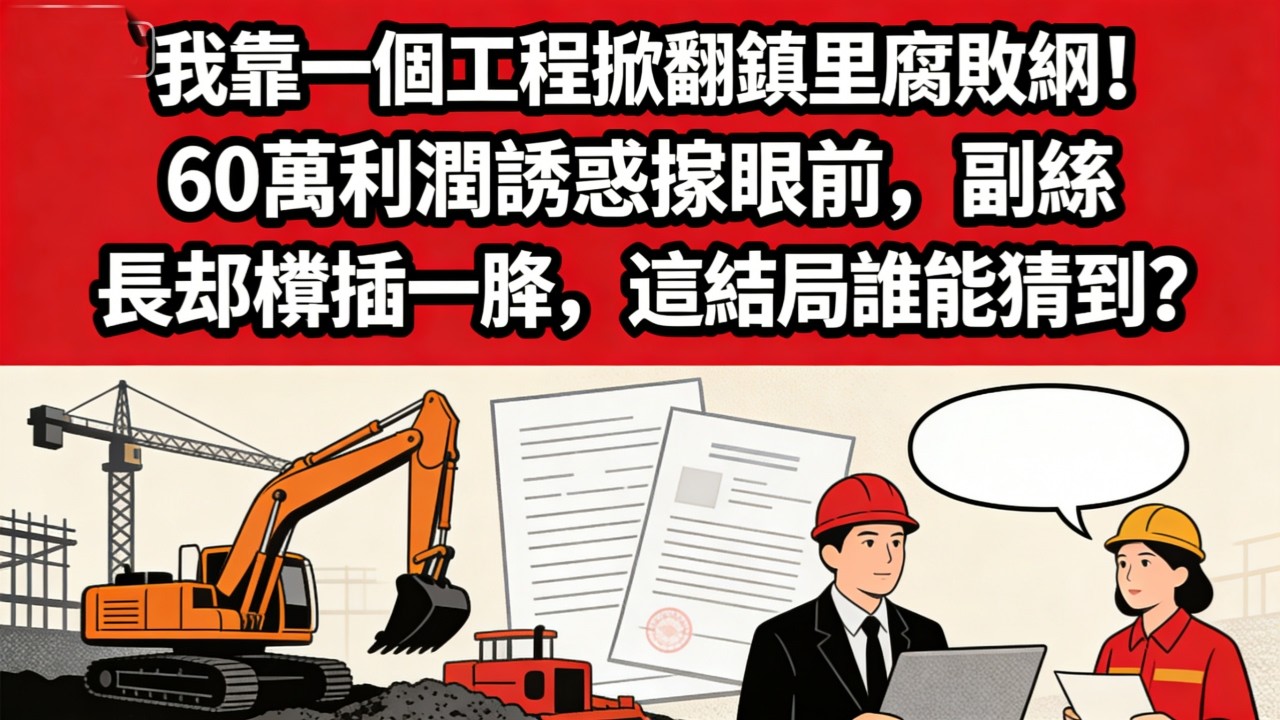 无疆4  我靠一個工程掀翻鎮里腐敗網！60 萬利潤誘惑擺眼前，副縣長卻橫插一腳，這結局誰能猜到？