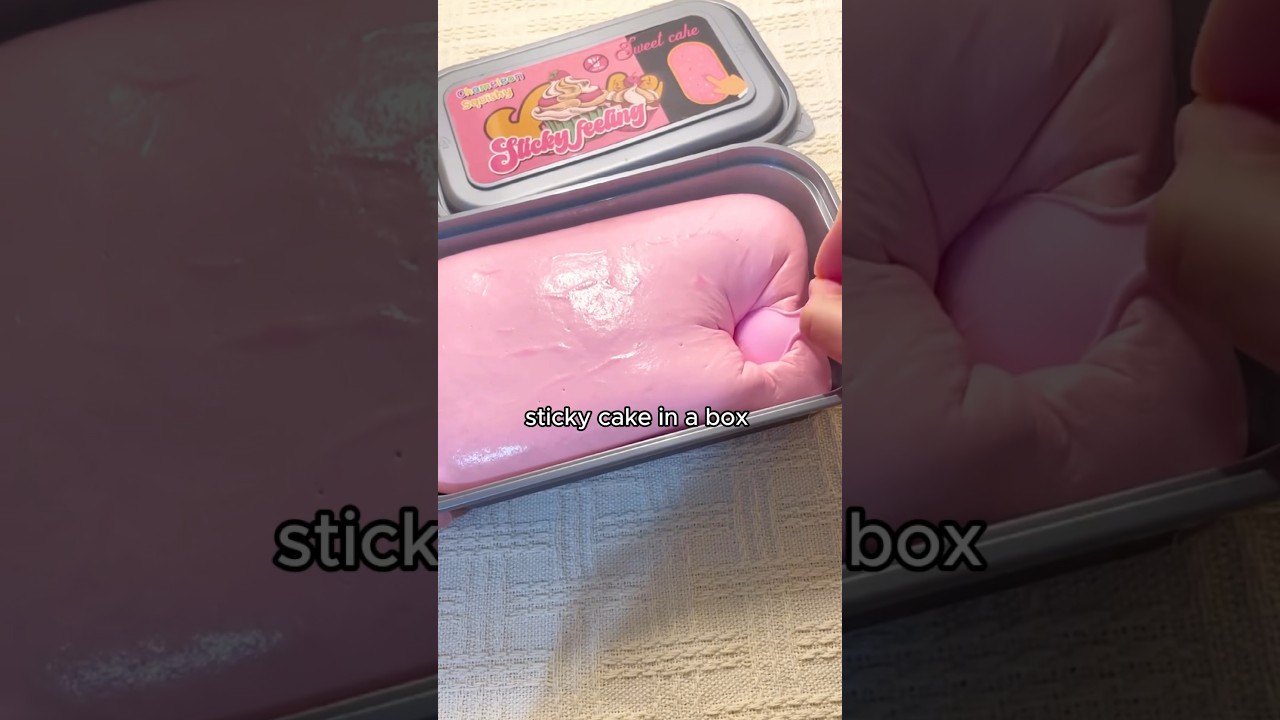Sticky cake #squishy #stressrelief  #toy #slowrise#fidgettoys #oddlysatisfying #squeezysquishy #asmr