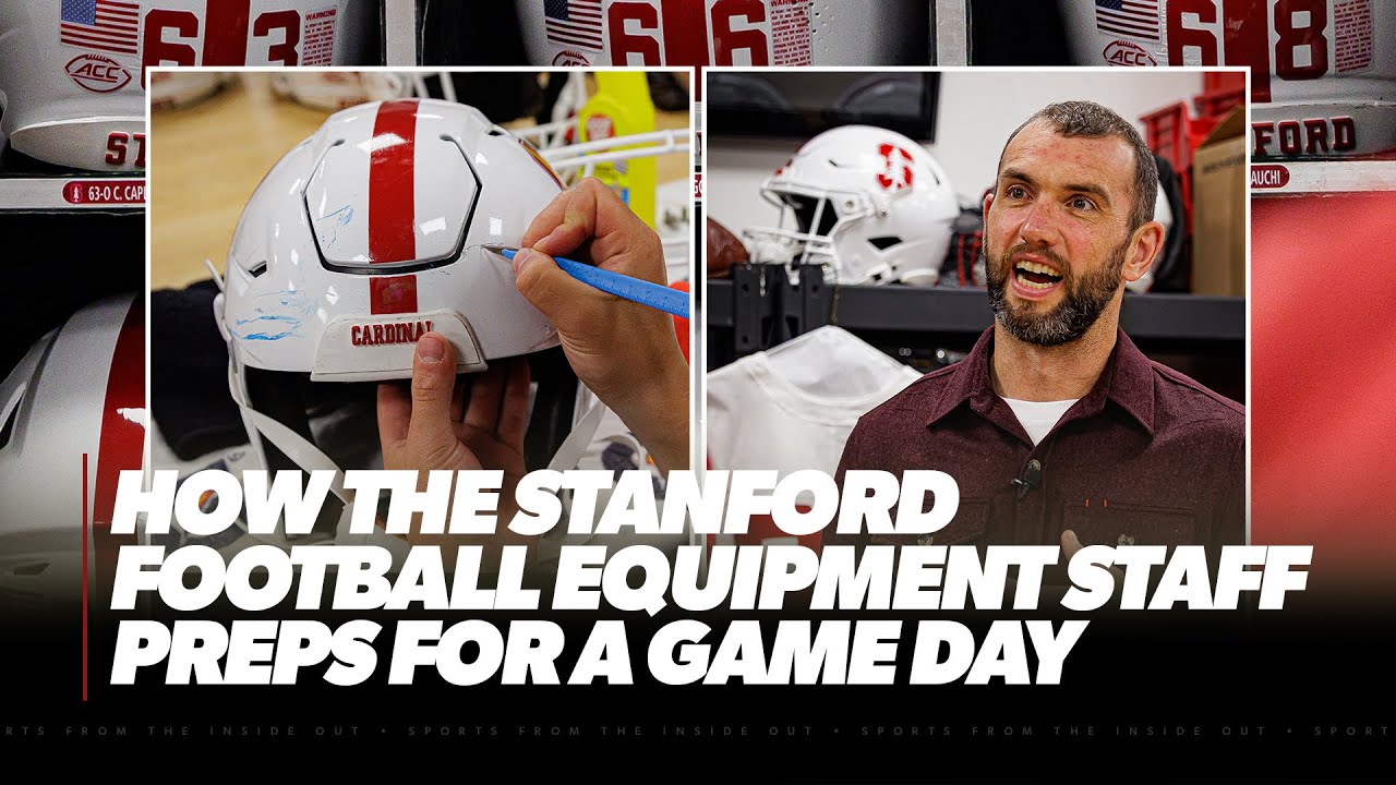 How the STANFORD FOOTBALL Equipment Staff Preps for a Cross-Country Game Day | EQ.HQ