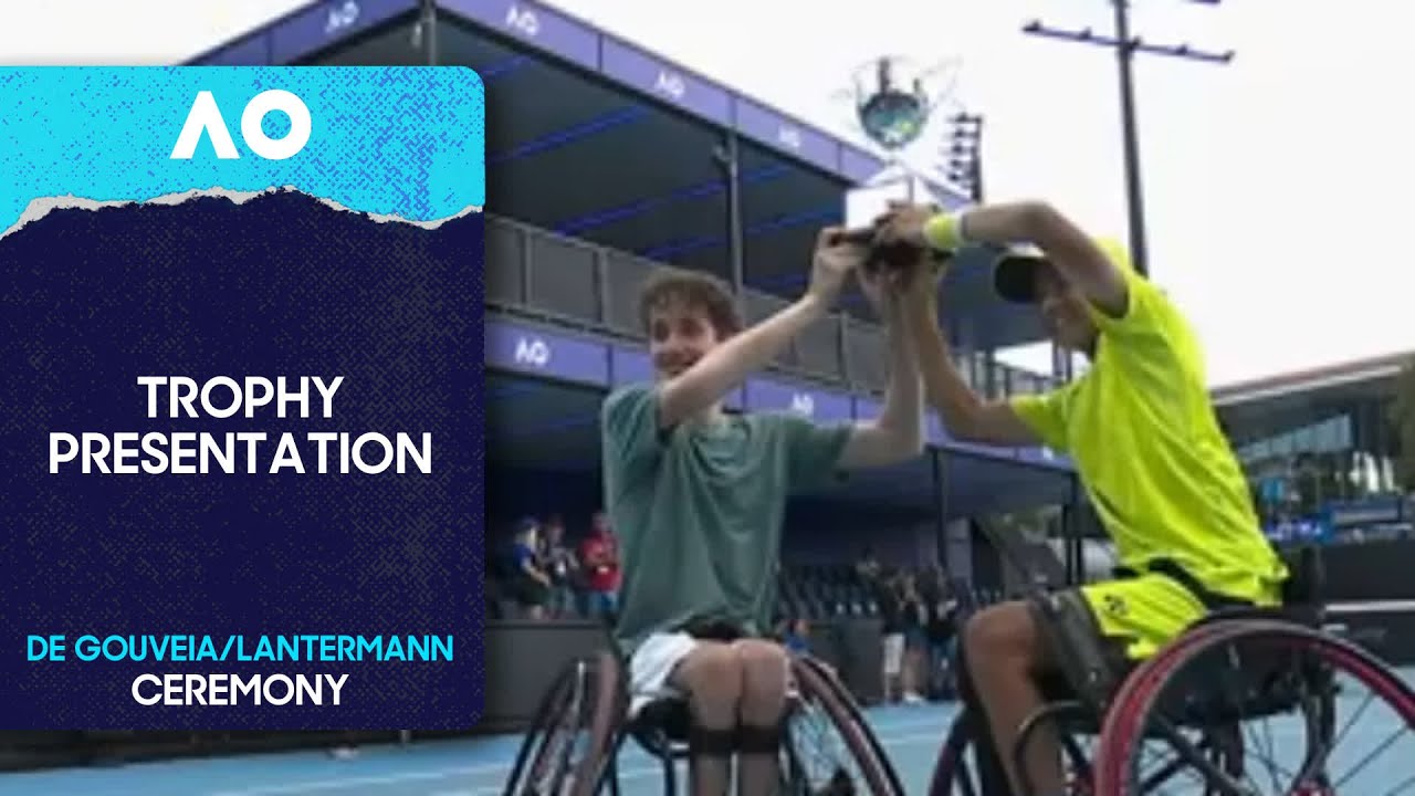 Boys Wheelchair Trophy Ceremony | Knoesen/Shawcross v De Gouveia/Lantermann | Australian Open 2026