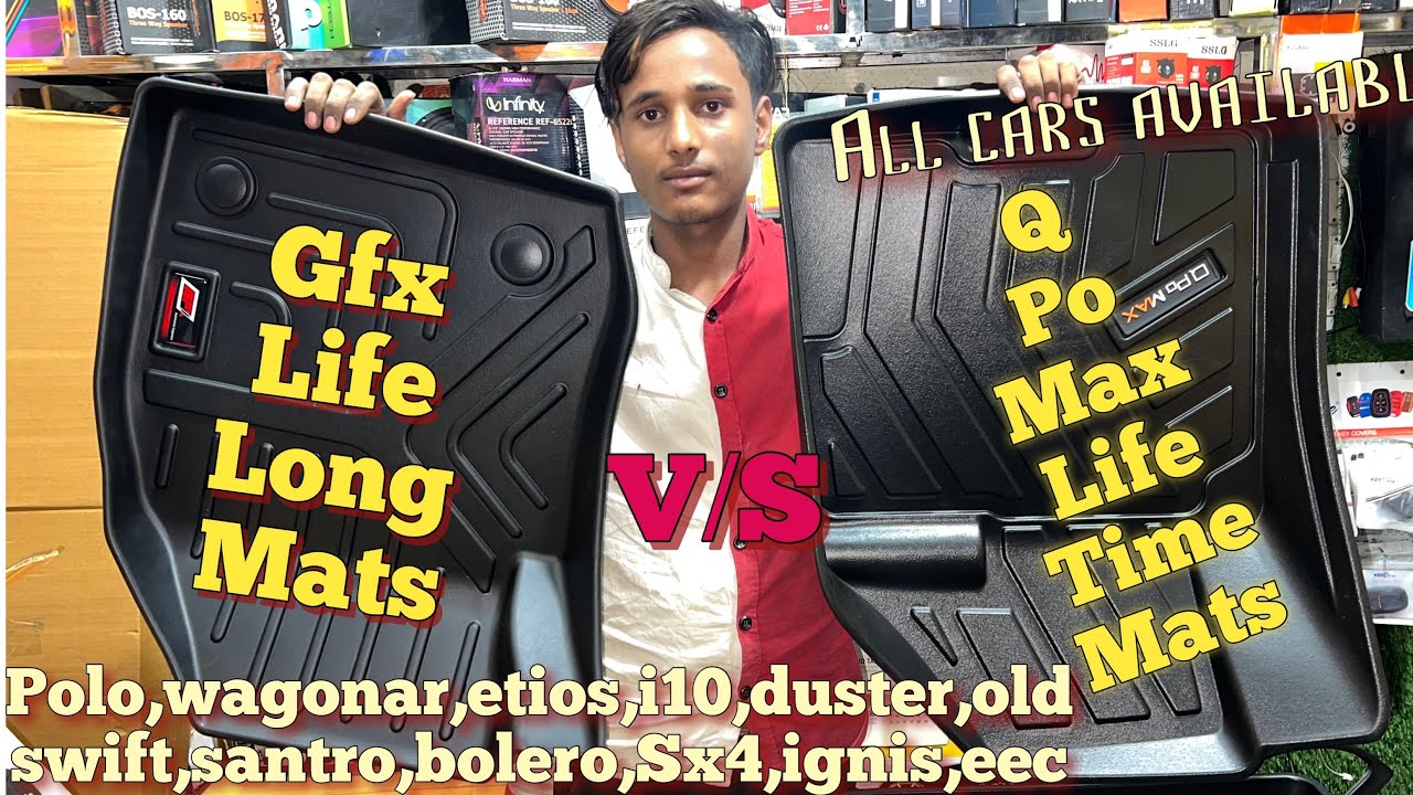 Gfx V/S q po max // life long mats all cars available in Sonu car//order now //heavy discount #mats