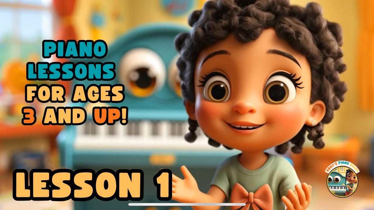 Easy Beginning Piano Lessons for Kids: Lesson 1 with me, Abby!