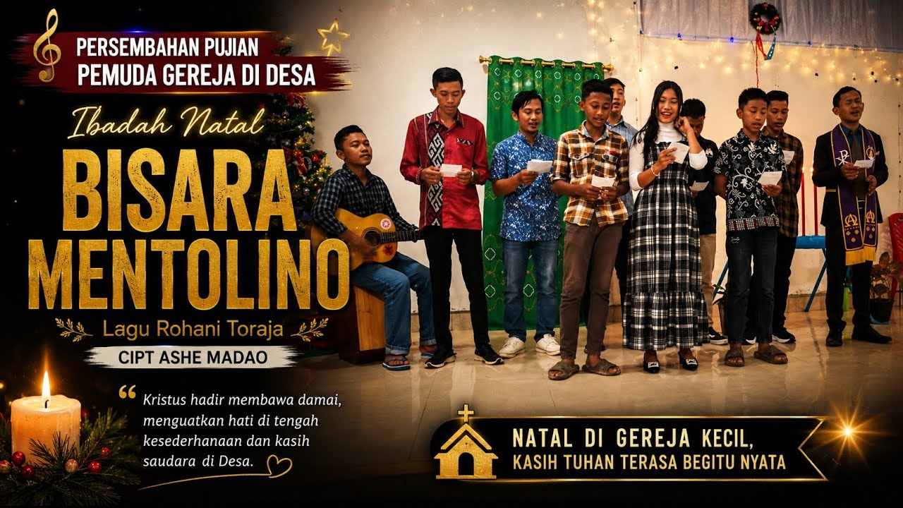 Bisara Mentolino 🎄 | Lagu Natal Toraja yang Menggetarkan Iman – Cover VG Bukit Sion Kolaka Utara