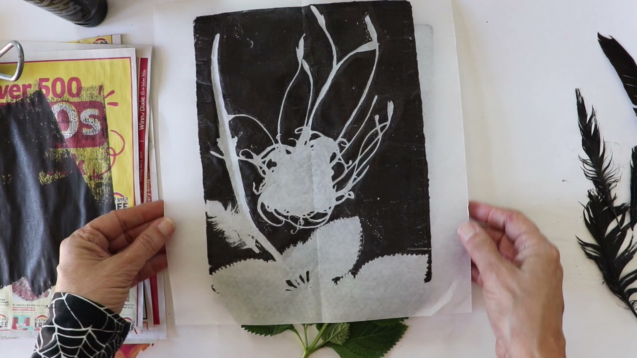 How to Make Nature Prints on a Gel Plate - Fun with Gelli's