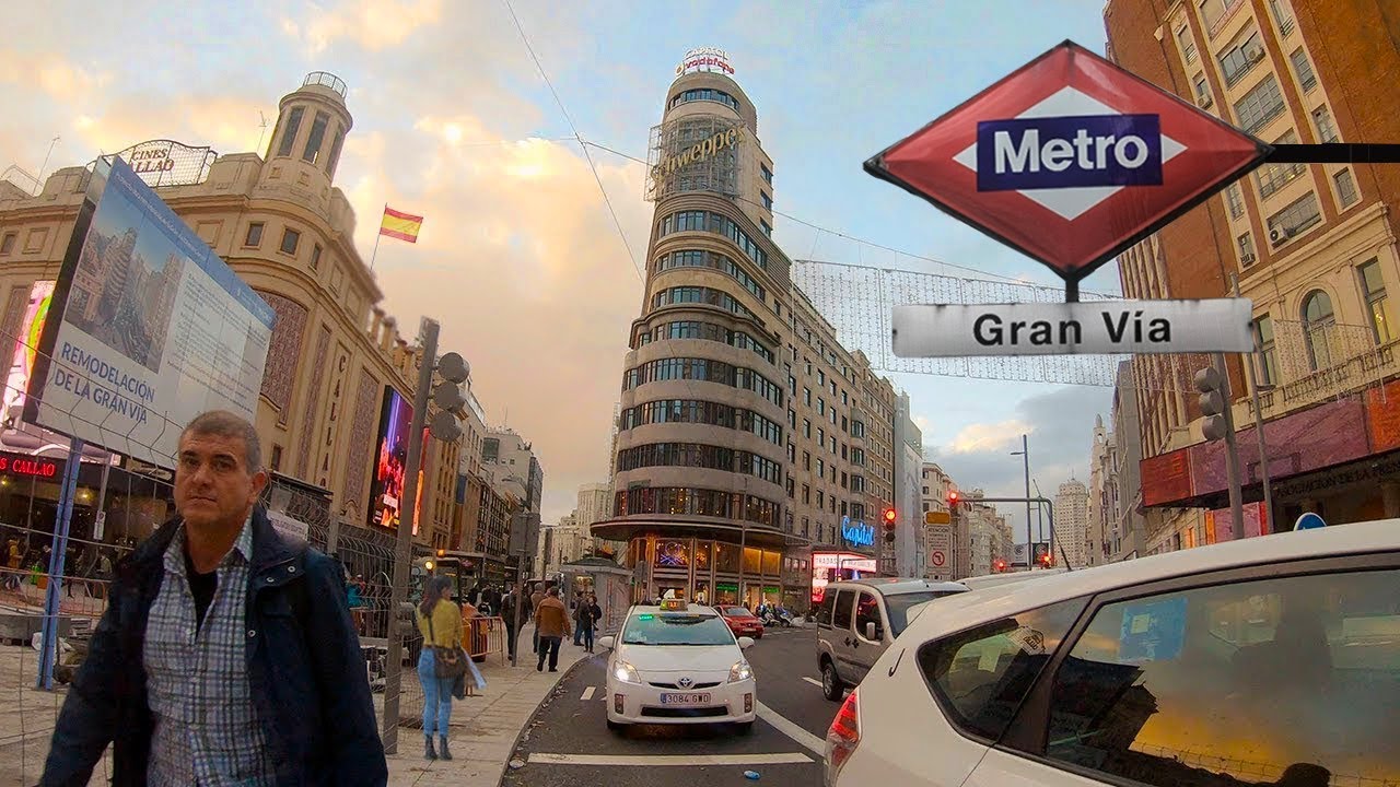 MADRID, GRAN VIA — Spain (España) Walking Tour 🇪🇸