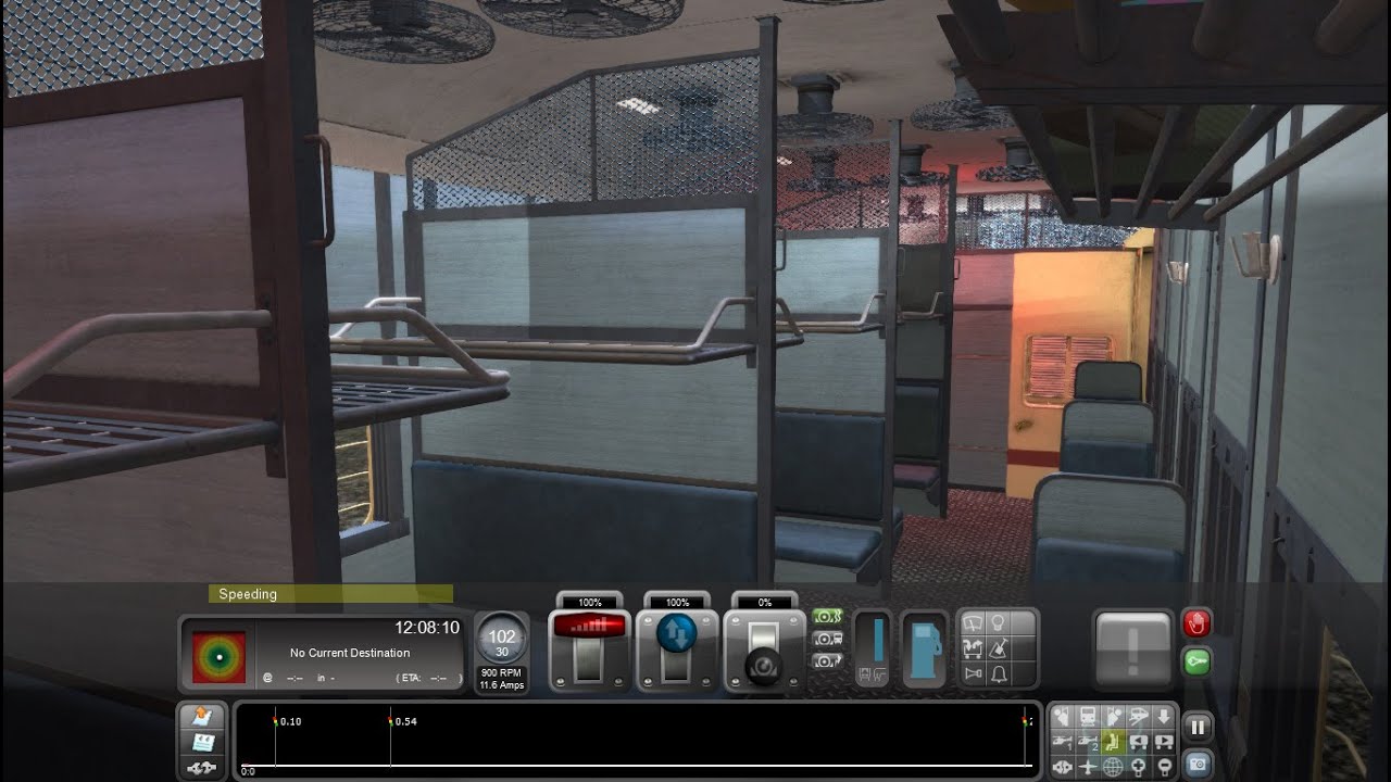 ts 3d models icf utkrisht general coach interior inside view