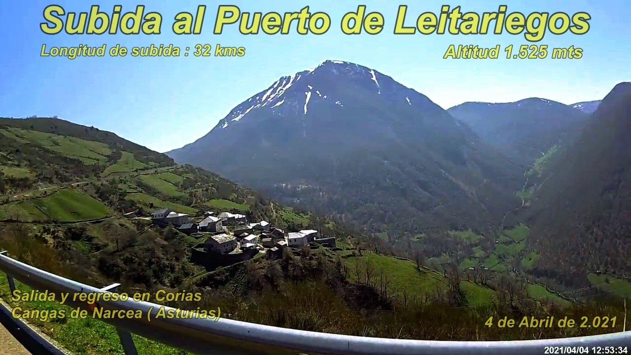 Subida al puerto de Leitariegos ( Cangas de Narcea)Asturias 04/04/2021