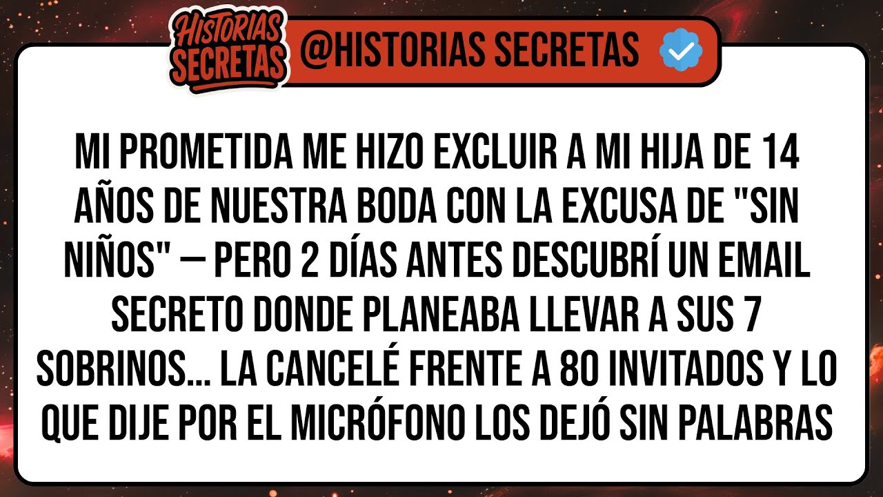 Mi Prometida Me Hizo Excluir a Mi Hija de 14 Años de Nuestra Boda Con la Excusa de 