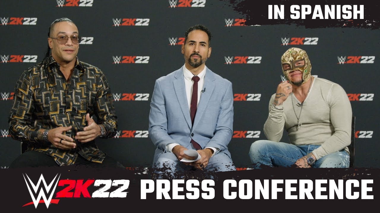 WWE 2K22 PRESS CONFERENCE  - REY MYSTERIO & FULL-FEATURE REVEAL (In Spanish)