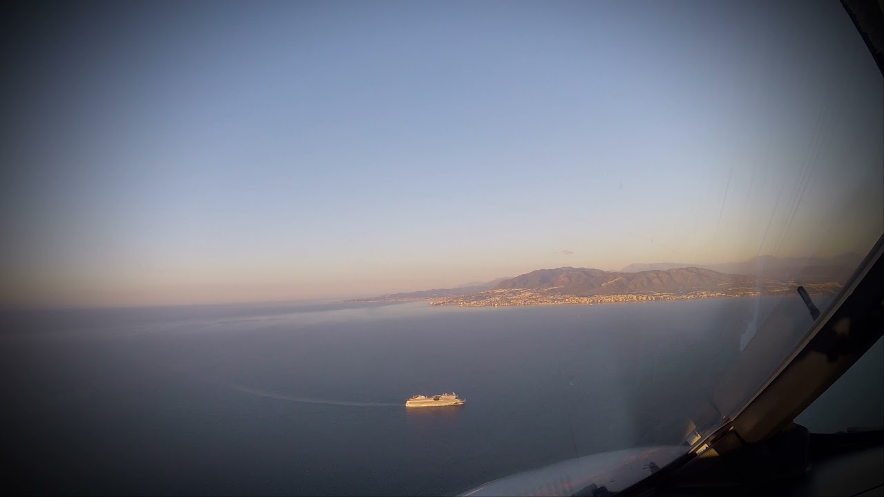 Aterrizaje en Málaga