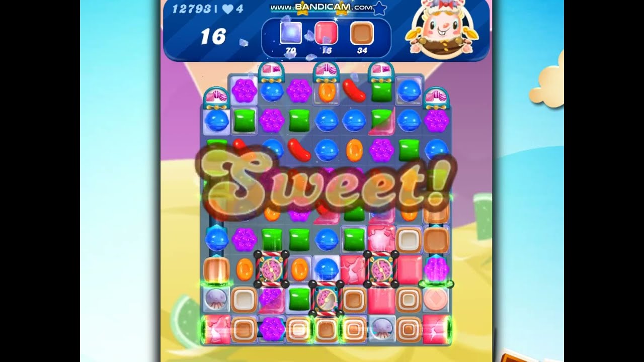 Candy Crush Saga Level 12793 -  22 Moves NO BOOSTERS