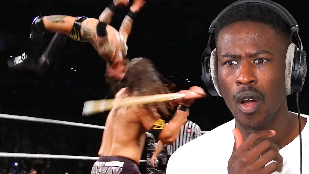 Reacting to WWE Mid-Air Counter Compilations